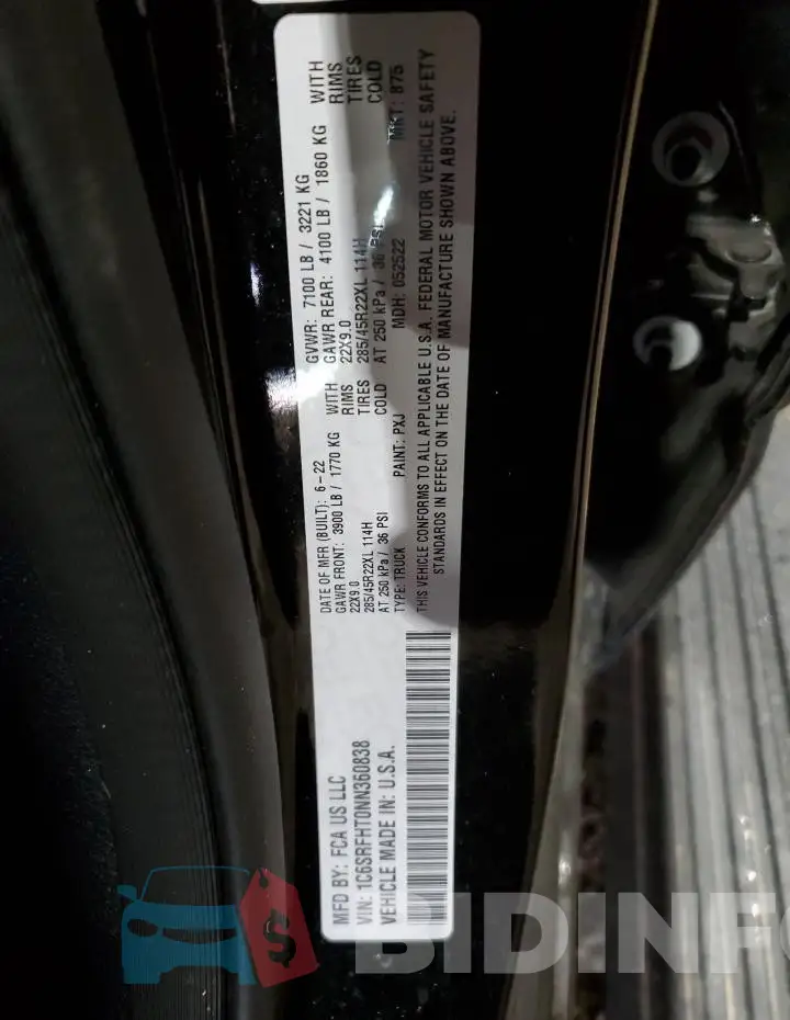 1C6SRFHT0NN360838 Photo# 13