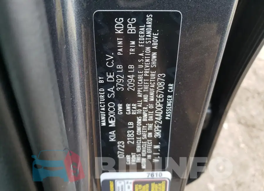 3KPF24AD0PE670873 Photo# 12
