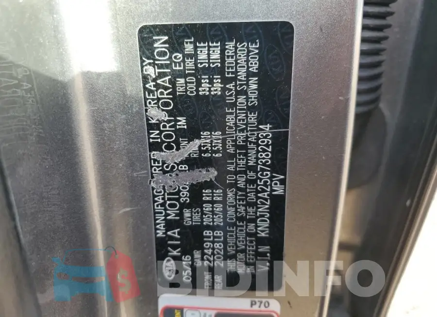 KNDJN2A25G7382934 Photo# 13