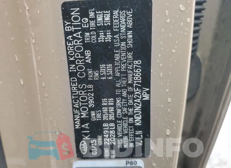 KNDJN2A2XF7186678 Photo# 13