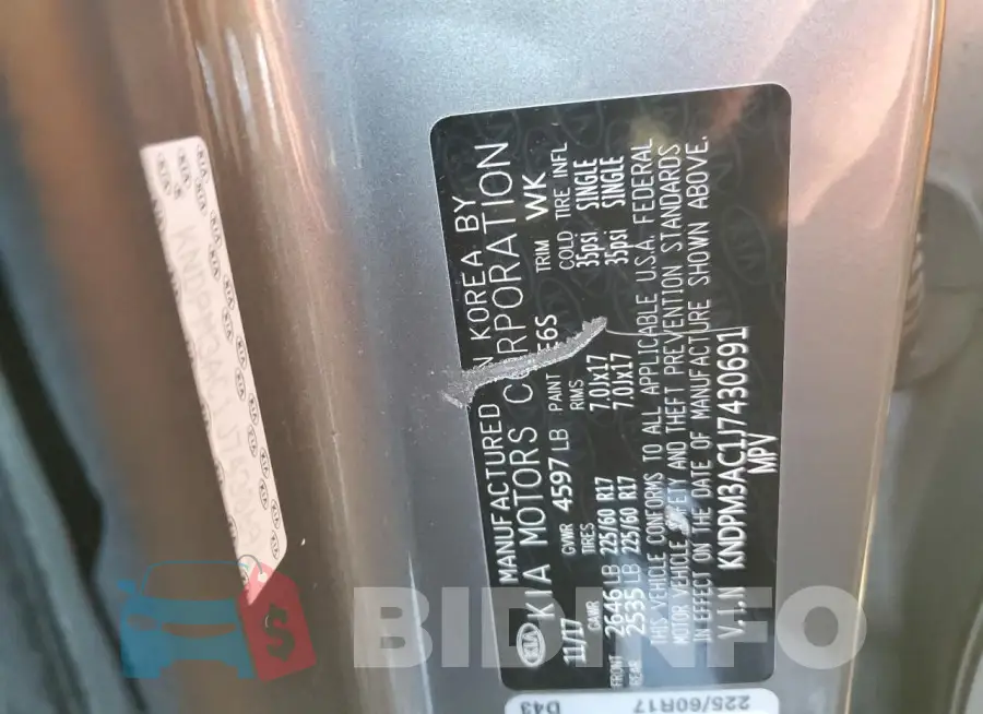 KNDPM3AC1J7430691 Photo# 13