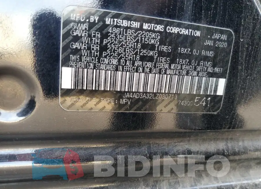 JA4AD3A32LZ030713 Photo# 13