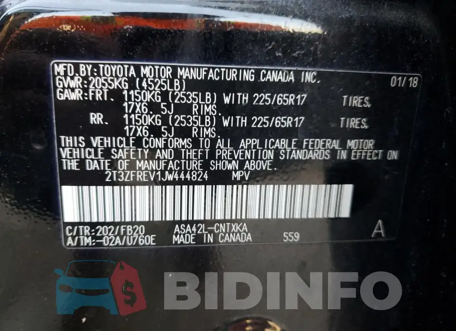 2T3ZFREV1JW444824 Photo# 13