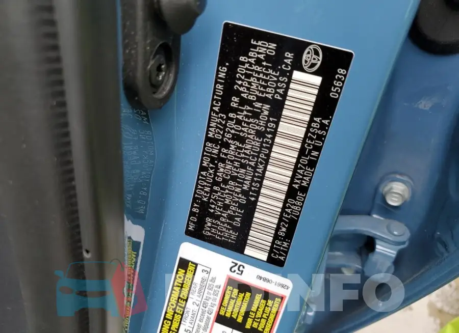 4T1S11AK7PU134191 Photo# 13