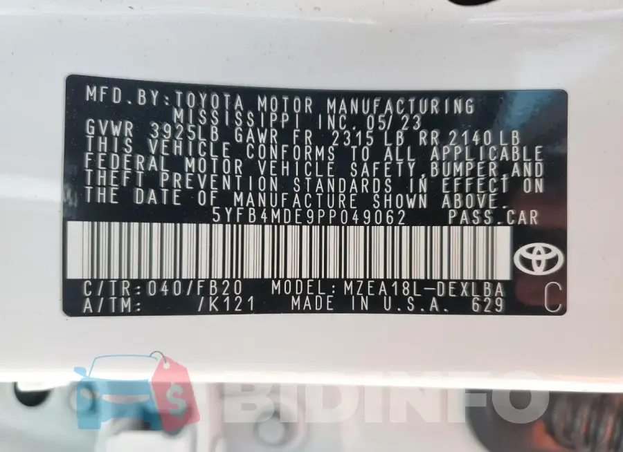5YFB4MDE9PP049062 Photo# 12