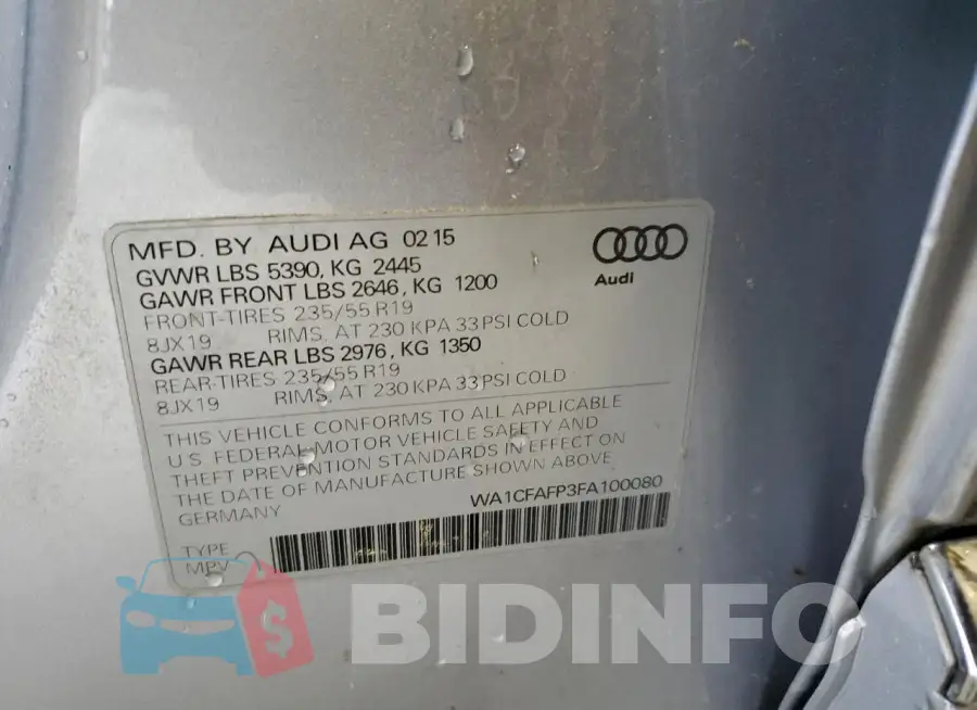 WA1CFAFP3FA100080 Photo# 12