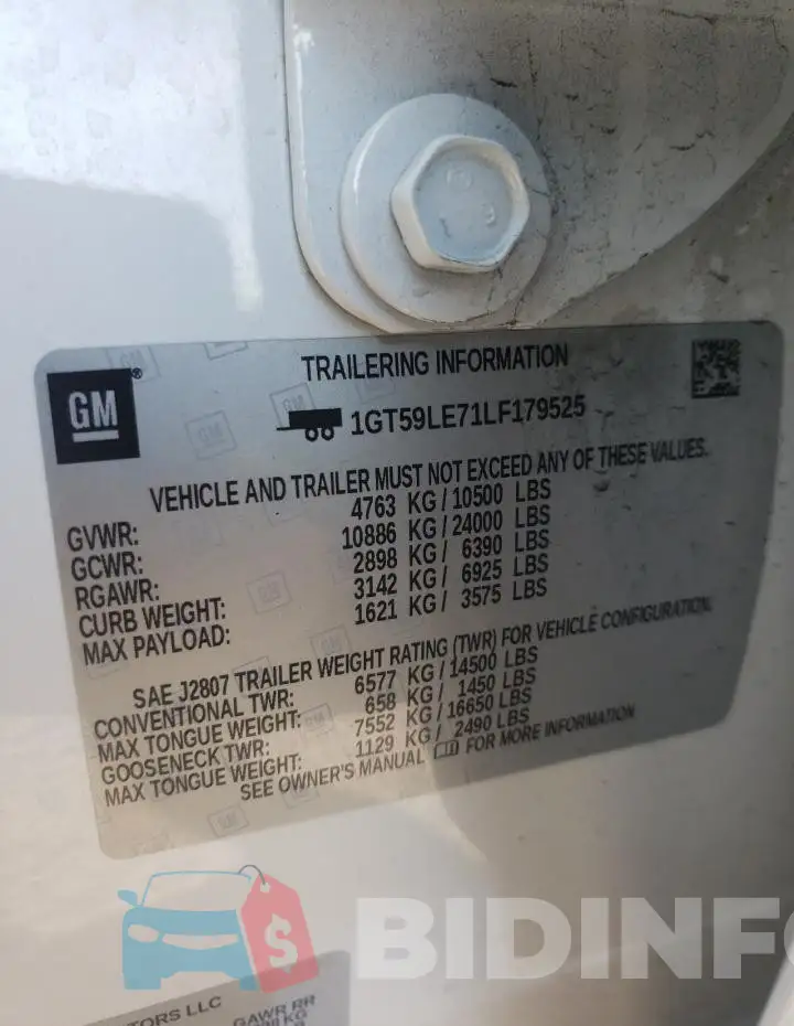 1GT59LE71LF179525 Photo# 12