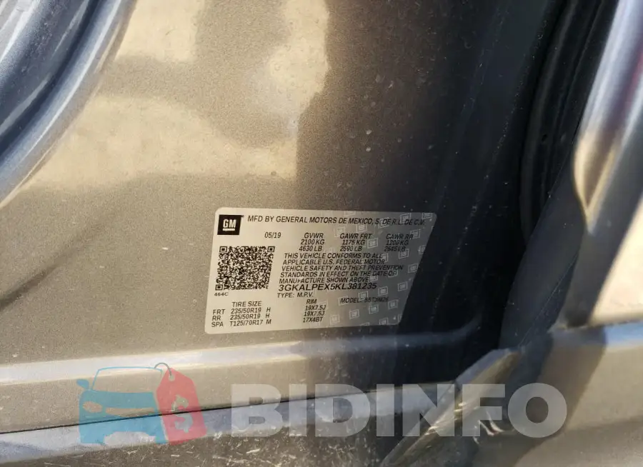 3GKALPEX5KL381235 Photo# 12