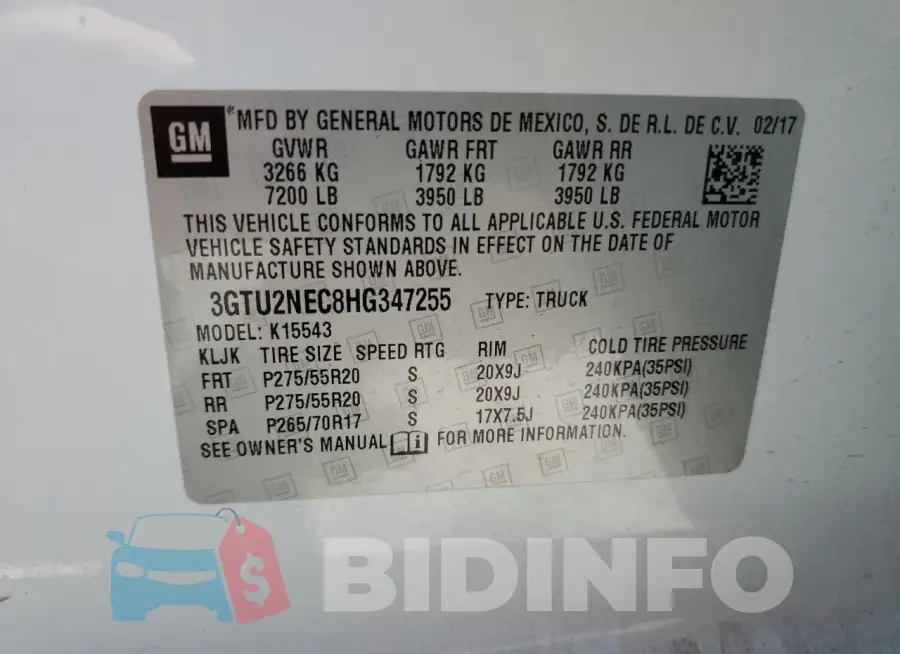 3GTU2NEC8HG347255 Photo# 12