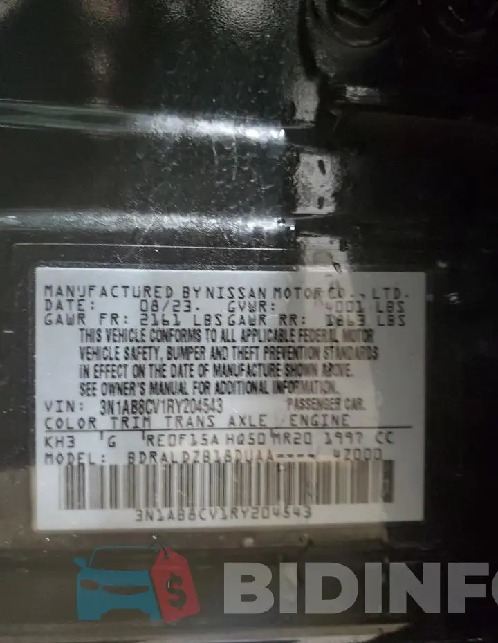 3N1AB8CV1RY204543 Photo# 12