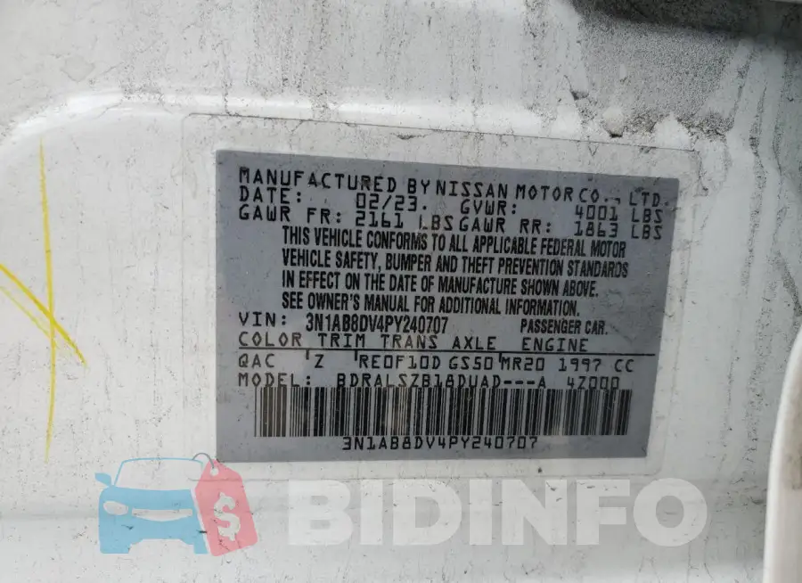 3N1AB8DV4PY240707 Photo# 12