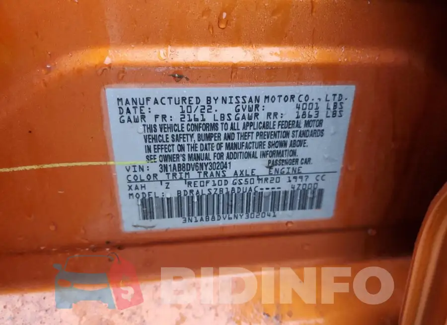 3N1AB8DV6NY302041 Photo# 12