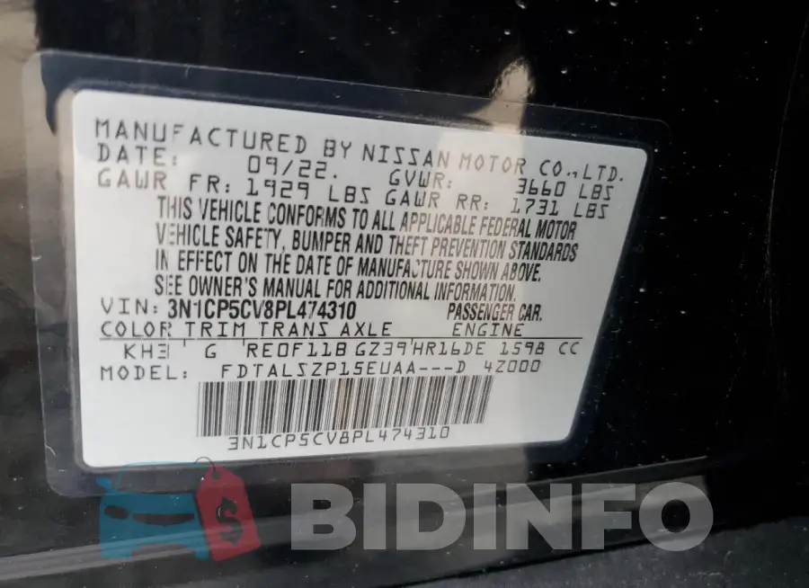 3N1CP5CV8PL474310 Photo# 12