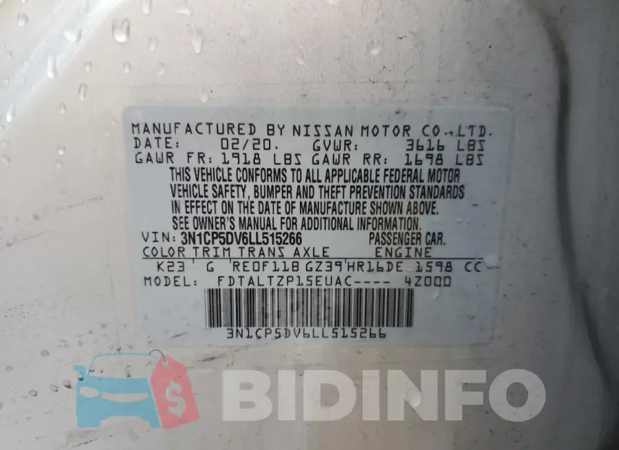 3N1CP5DV6LL515266 Photo# 12
