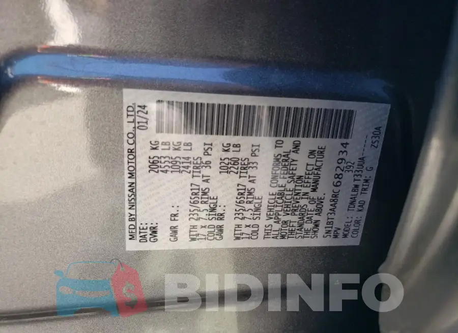 5N1BT3AA8RC682934 Photo# 13