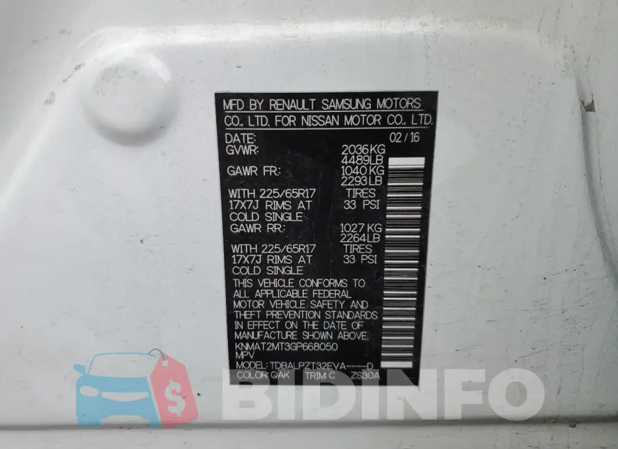 KNMAT2MT3GP668050 Photo# 12