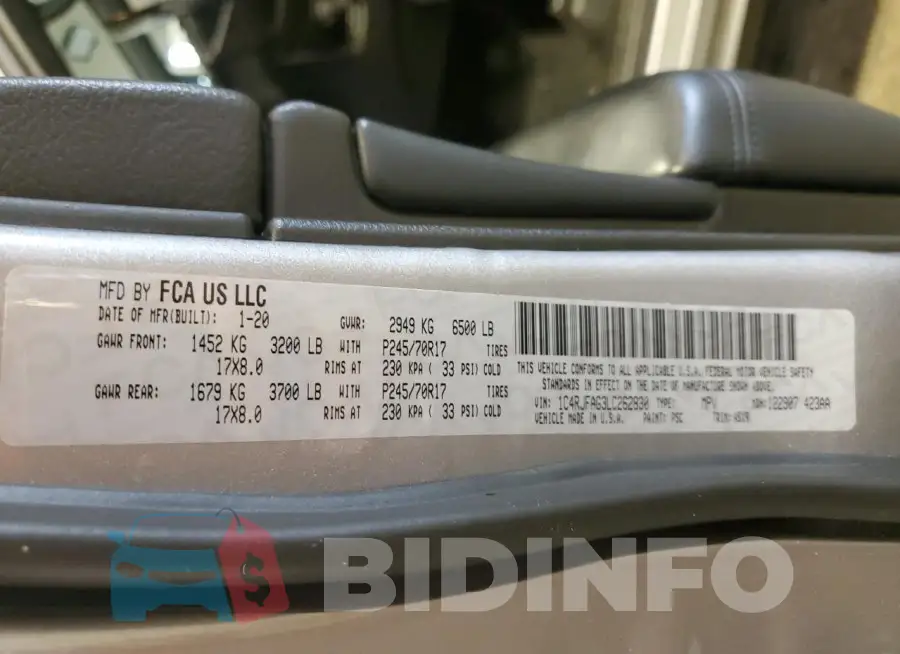 1C4RJFAG3LC262830 Photo# 13