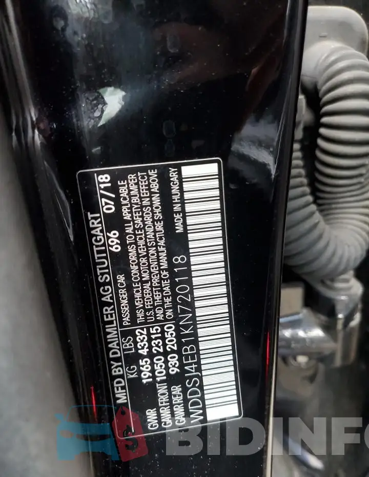 WDDSJ4EB1KN720118 Photo# 13