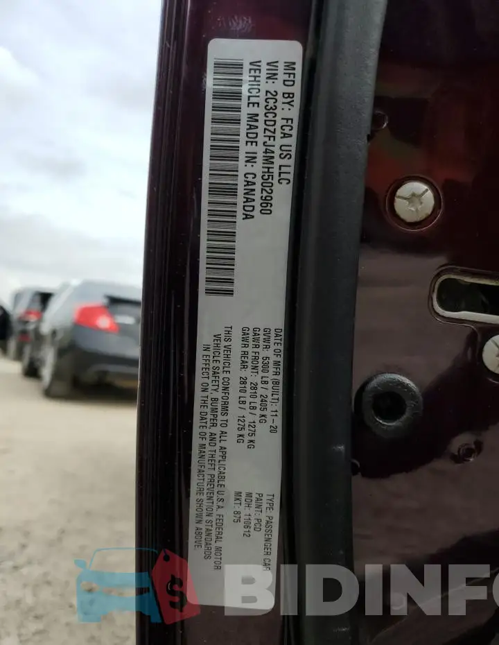 2C3CDZFJ4MH502960 Photo# 13