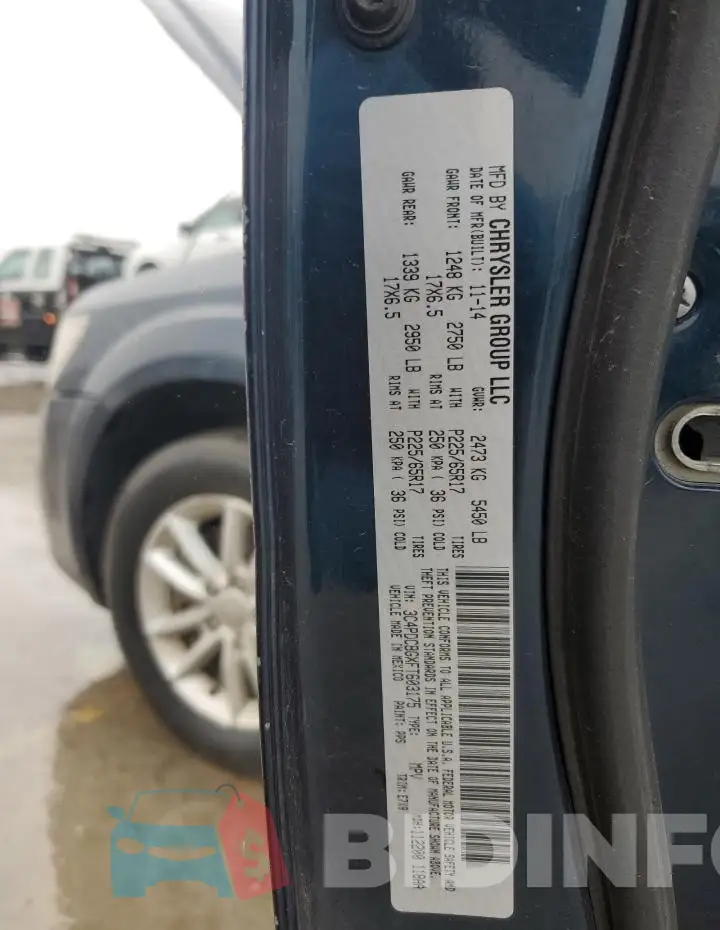 3C4PDCBGXFT603175 Photo# 13