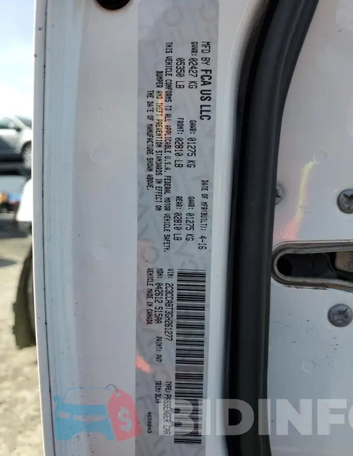 2C3CCABT3GH261277 Photo# 12