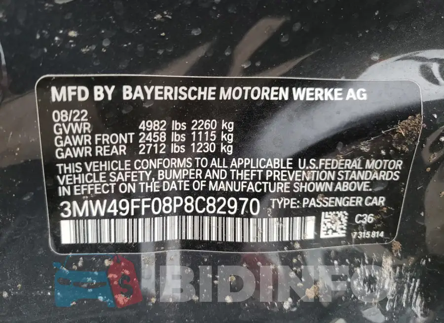 3MW49FF08P8C82970 Photo# 12