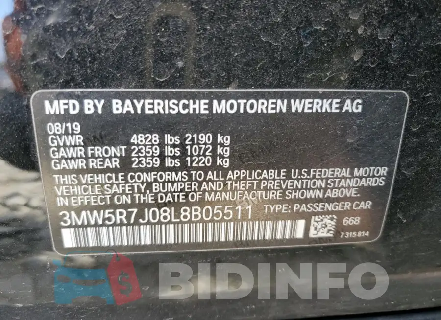 3MW5R7J08L8B05511 Photo# 13