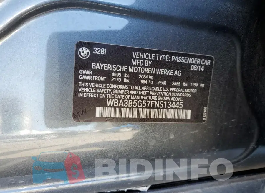 WBA3B5G57FNS13445 Photo# 13