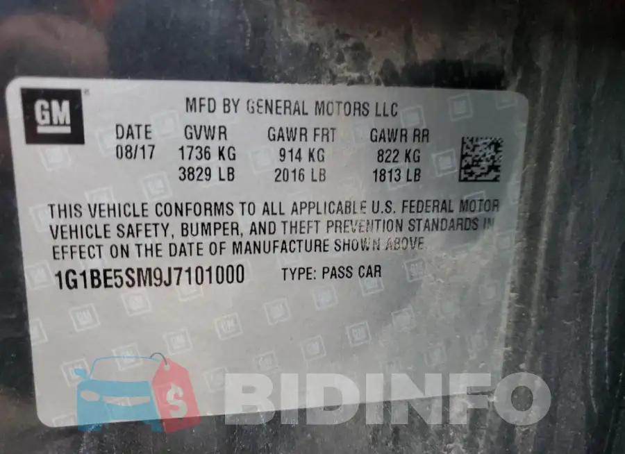 1G1BE5SM9J7101000 Photo# 12