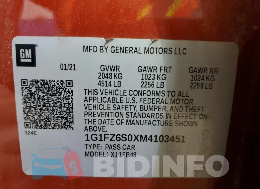 1G1FZ6S0XM4103451 Photo# 13