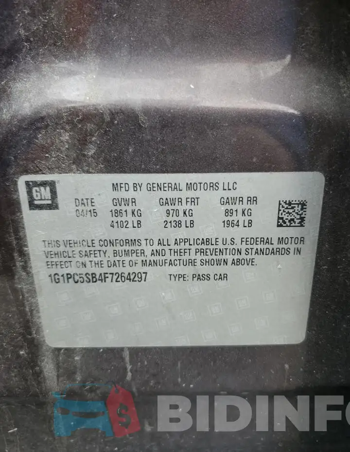 1G1PC5SB4F7264297 Photo# 12
