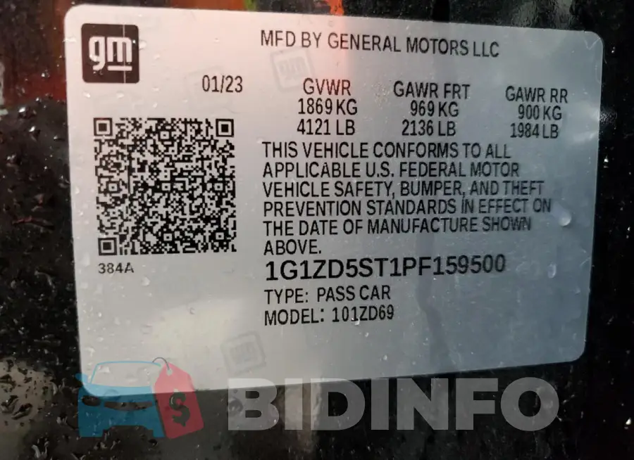 1G1ZD5ST1PF159500 Photo# 12