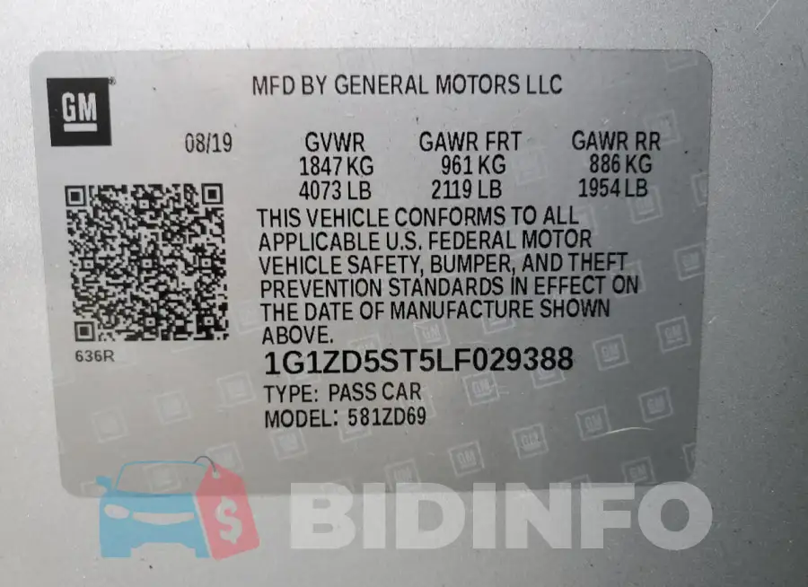 1G1ZD5ST5LF029388 Photo# 12