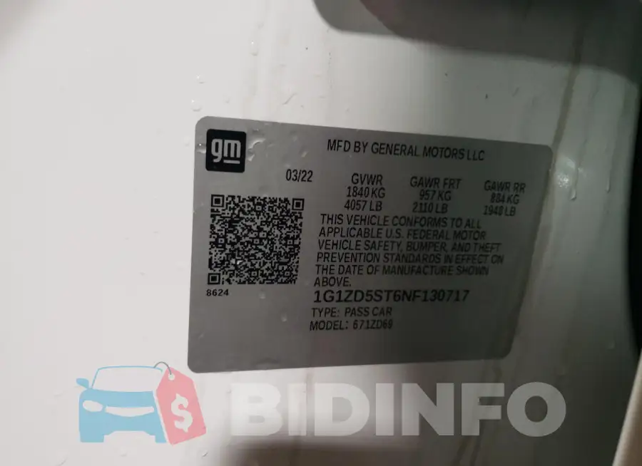 1G1ZD5ST6NF130717 Photo# 13