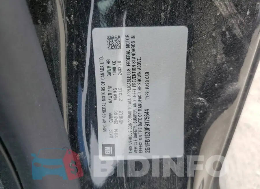 2G1FB1E30F9175644 Photo# 13