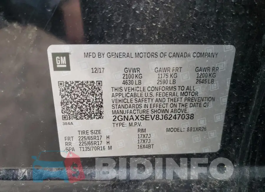 2GNAXSEV8J6247038 Photo# 12