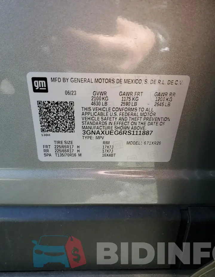 3GNAXUEG6RS111887 Photo# 12