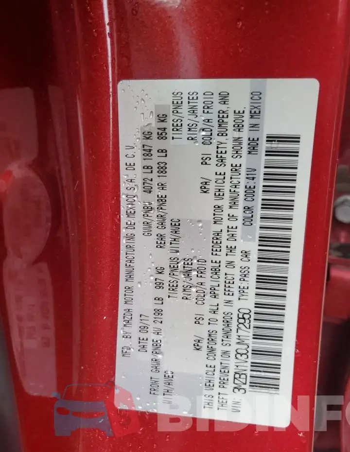 3MZBN1V30JM172950 Photo# 12