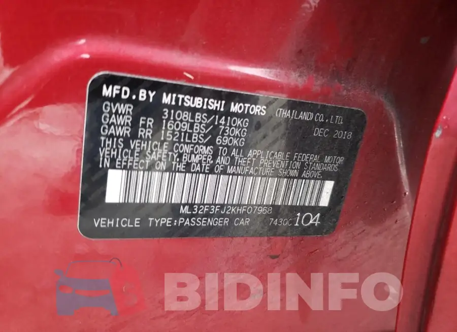 ML32F3FJ2KHF07968 Photo# 13