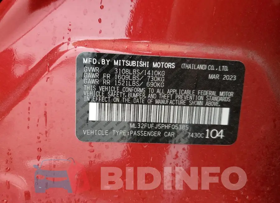 ML32FUFJ5PHF05385 Photo# 12