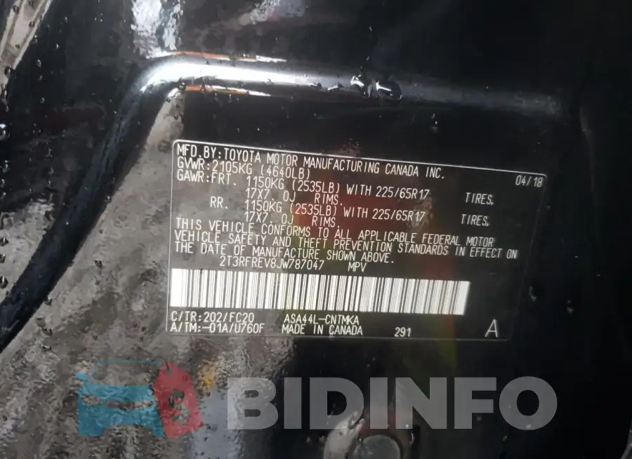 2T3RFREV8JW787047 Photo# 13