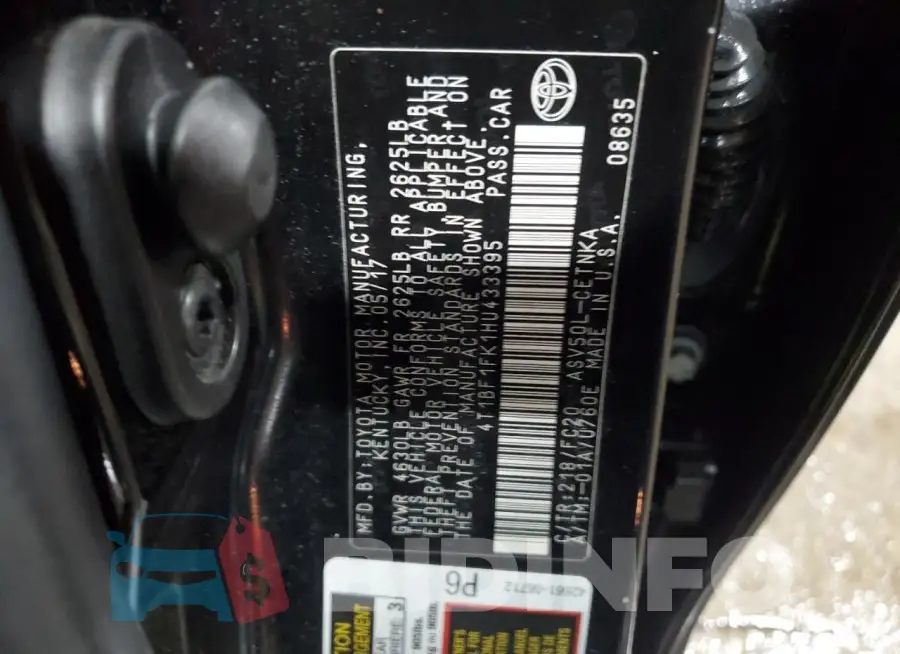 4T1BF1FK1HU433395 Photo# 13