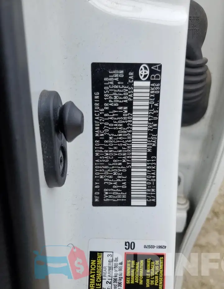 5YFBURHE6HP622802 Photo# 12