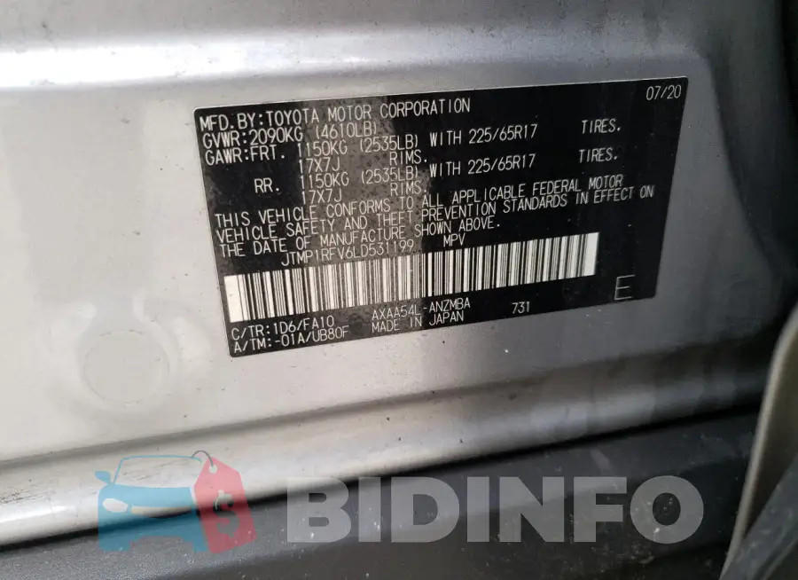 JTMP1RFV6LD531199 Photo# 14