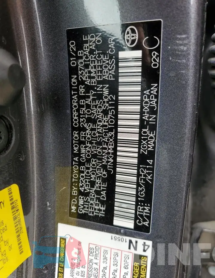 JTNKHMBX3L1075112 Photo# 12