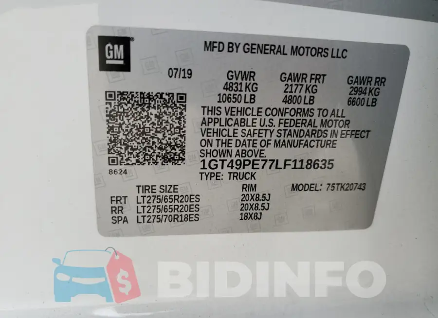 1GT49PE77LF118635 Photo# 13