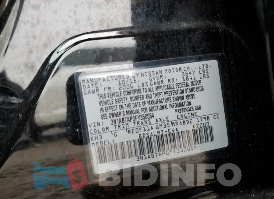 3N1AB7AP0FY350054 Photo# 12