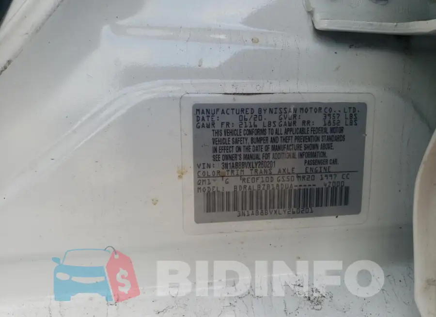 3N1AB8BVXLY260201 Photo# 12