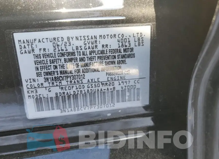 3N1AB8CV7PY307012 Photo# 12