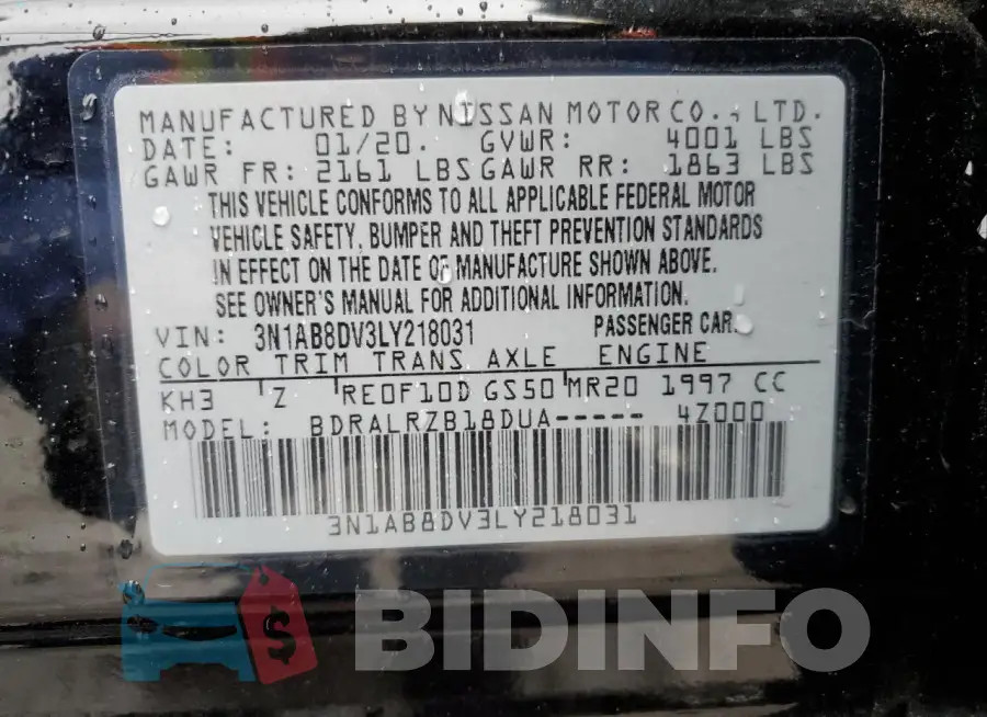 3N1AB8DV3LY218031 Photo# 12
